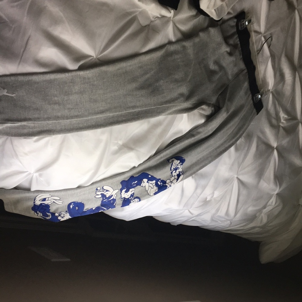 jordan grey and blue pants